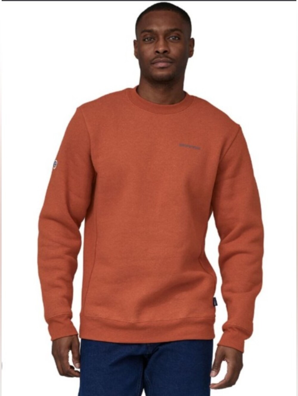 Patagonia Fitz Roy Icon Uprisal Crew Sweatshirt Rock Melon XXL NWOT